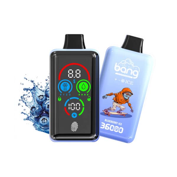 Bang Ice Επίπεδο 36k 36000 Puffs Blueberry ice