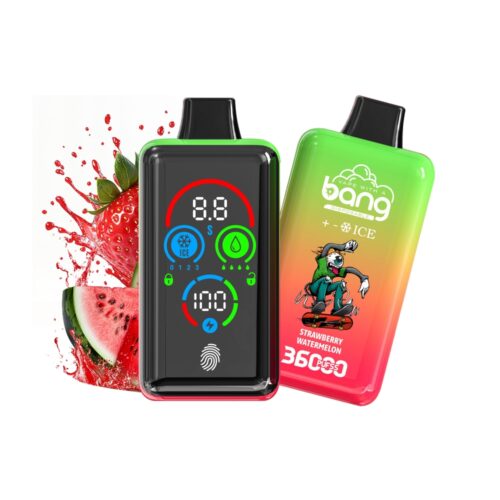 Bang Ice Nivå 36k 36000 Puffs Jordgubb Vattenmelon