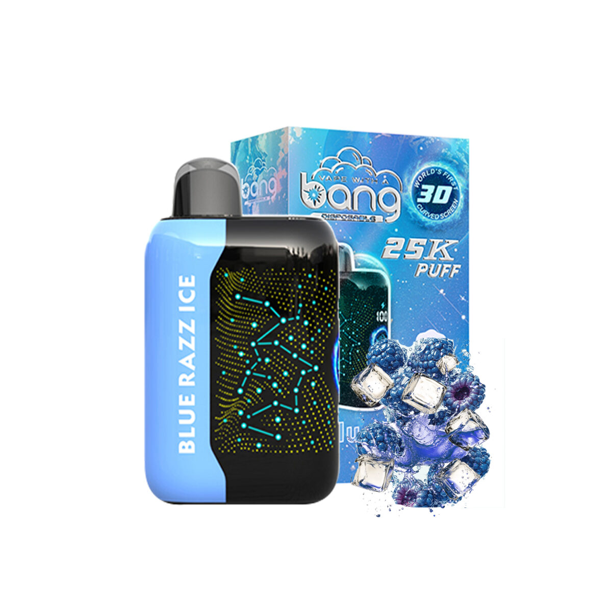 Bang Starry 25000 puff 25k Blau razz ice