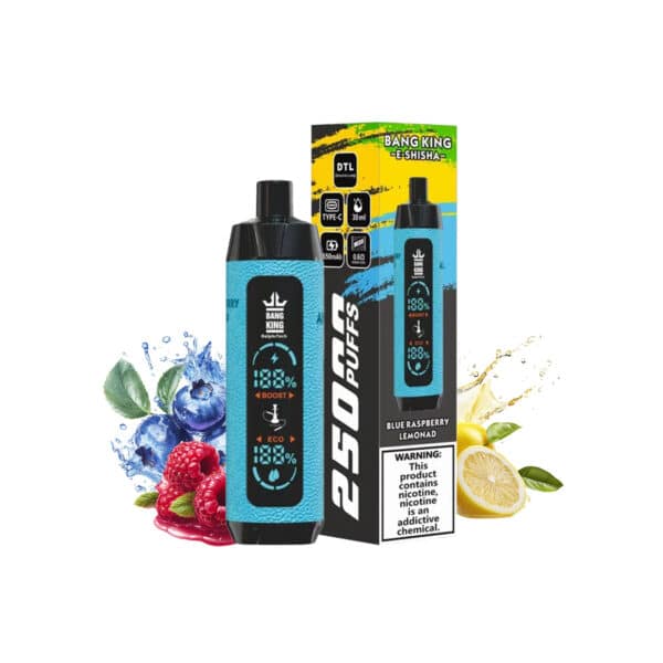 Blaue Himbeere Lemonda bang König E Shisha 25000