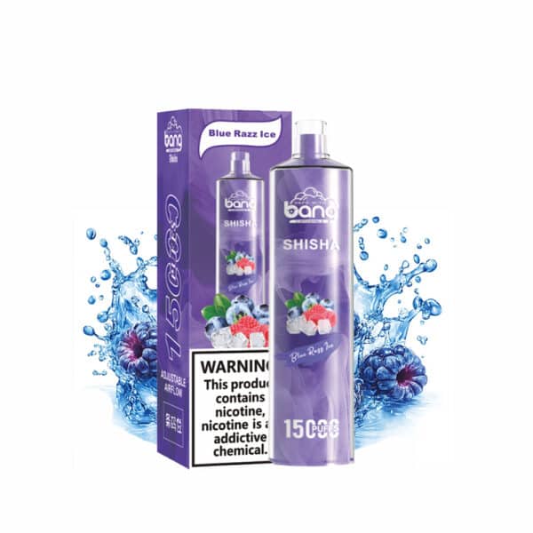 Blauer Razz Ice Bang Shisha 15000 15k