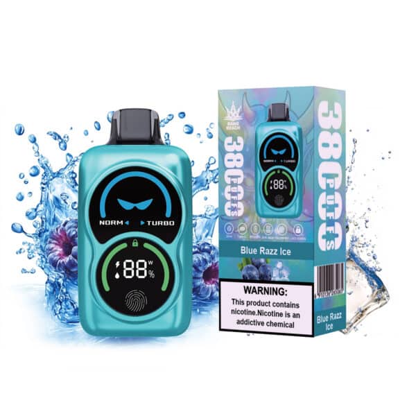 Blå razz is Bang Beach 38000 puff