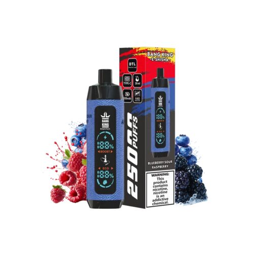 Blueberry Sour Raspberry bang king E shisha 25000