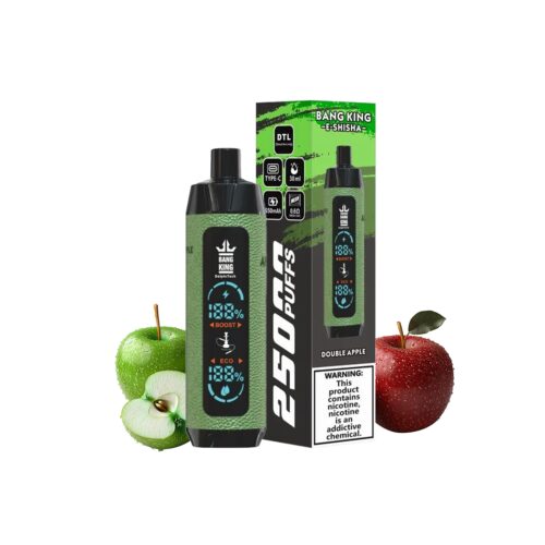 Διπλό μήλο bang βασιλιάς E shisha 25000