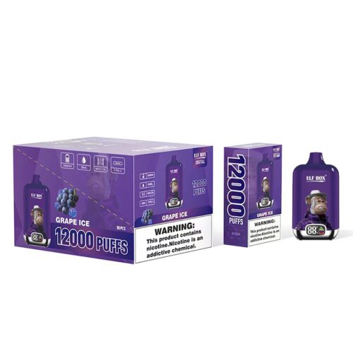 Elf Box Digital 12000 puff 12k Grape Ice
