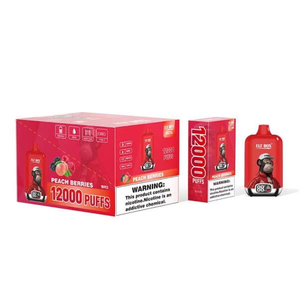 Elf Box Digital 12000 puff 12k Persikka Marjat