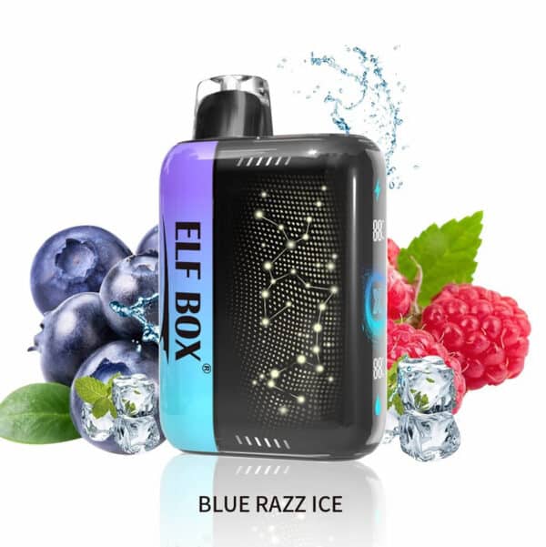 Elf Box PulseX 25000 Puff 25k Blue Razz jäällä