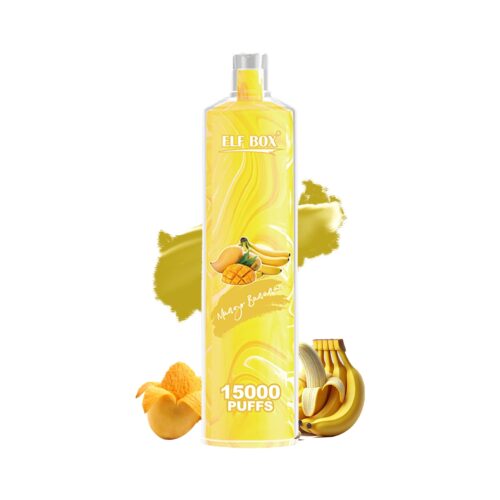 Elf Box shisha vesipiippu 15000 puhallusta Mango Banaani