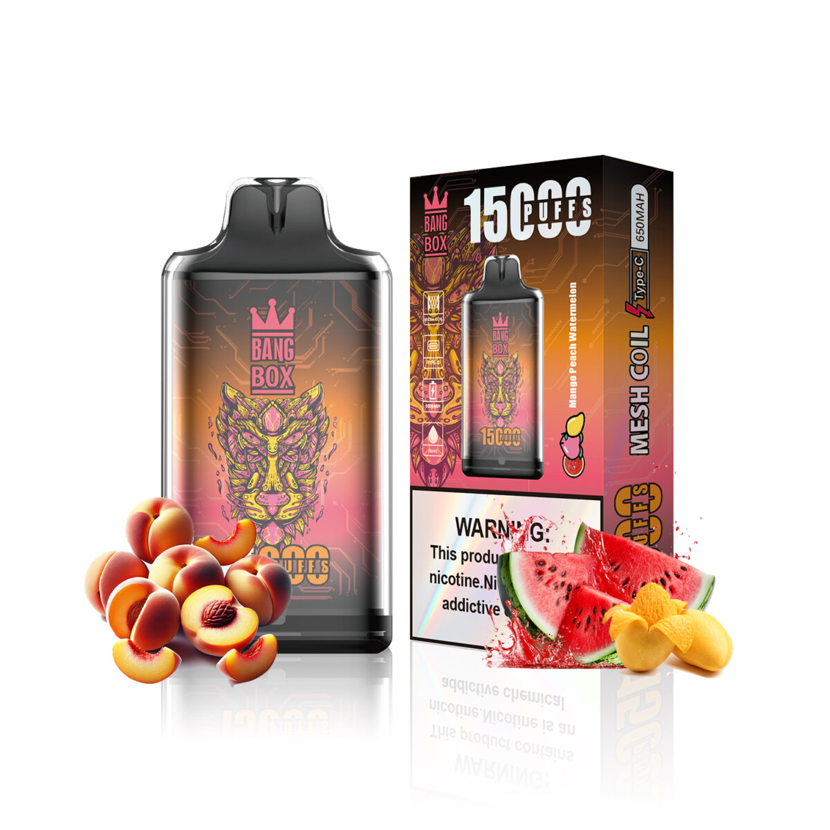 Mango Peach Watermelon bang box 15000