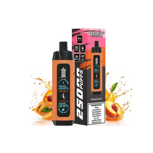Peach Ice bang king E shisha 25000