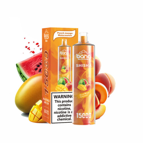 Pêche Mangue pastèque Bang shisha 15000 15k
