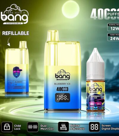 Stars Vape Bang 40000 Puffs Refillable Blueberry Ice