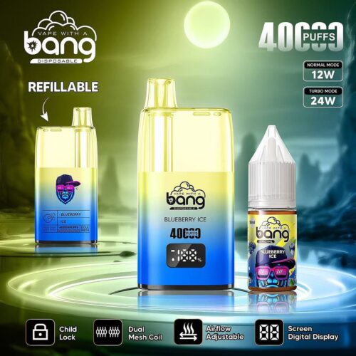 Sterren Vape Bang 40000 Puffs Navulbaar Bosbessenijs