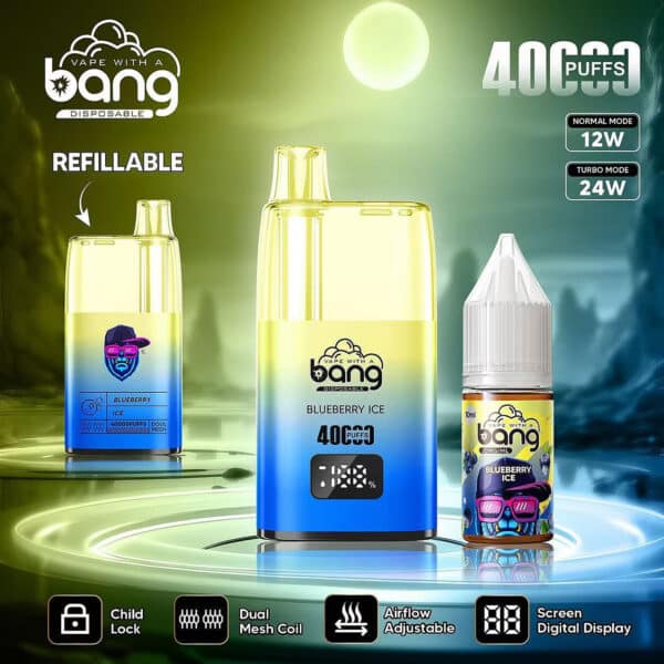 Stars Vape Bang 40000 boccate ricaricabili Mirtillo Ghiaccio