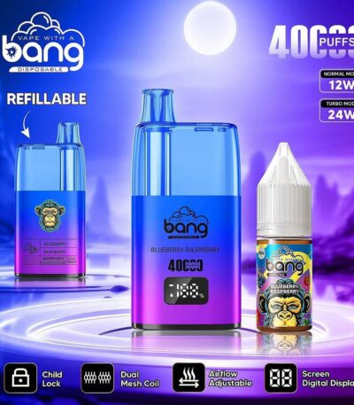 Stars Vape Bang 40000 Puffs Refillable Blueberry Raspberry