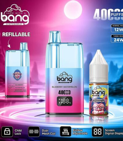 Stars Vape Bang 40000 Puffs Refillable Blueberry Watermelon
