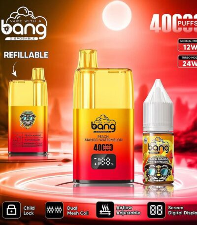 Stars Vape Bang 40000 Puffs Refillable Peach Mango Watermelon