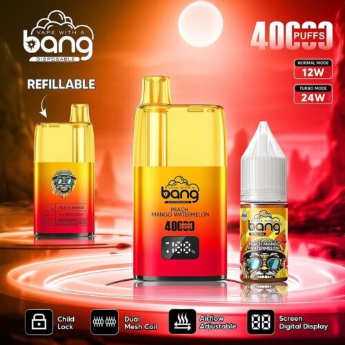 Stars Vape Bang 40000 Puffs Rechargeable Peach Mango Watermelon