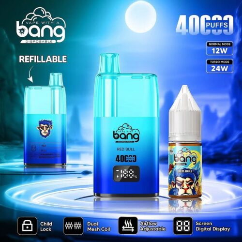 Stars Vape Bang 40000 Puffs Påfyllningsbar Red Bull