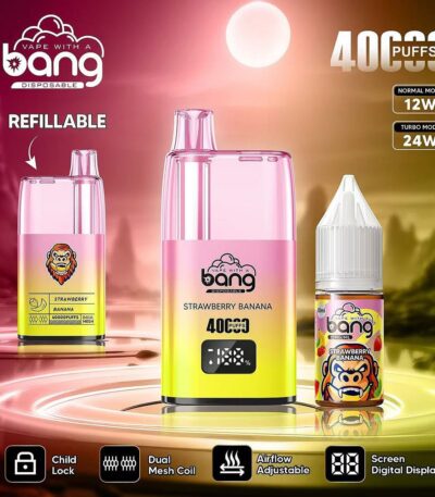 Stars Vape Bang 40000 Puffs Refillable Strawberry Banana