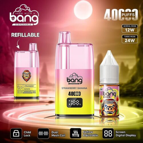 Stars Vape Bang 40000 Puffs Refillable Strawberry Banana