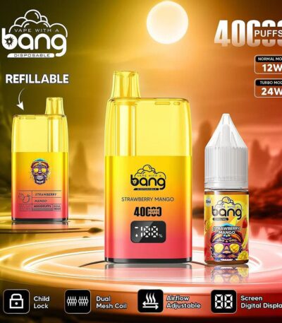 Stars Vape Bang 40000 Puffs Refillable Strawberry Mango