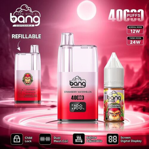 Stars Vape Bang 40000 puffar påfyllningsbar jordgubb vattenmelon