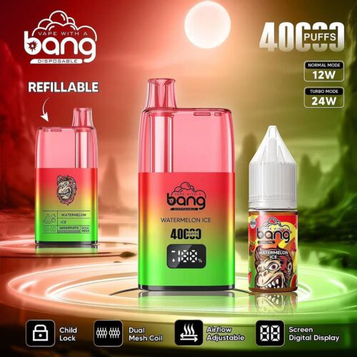 Stars Vape Bang 40000 Puffs Genopfyldelig vandmelon-is