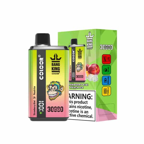 Mansikka Kiwi & persikka Ice Bang King 30000 30k 30k