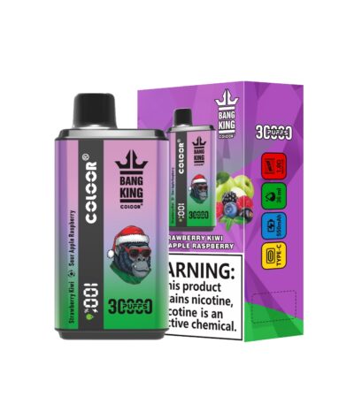 Strawberry Kiwi & Sour Apple Raspberry Bang King 30000 30k