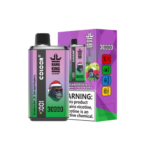 Jordgubb Kiwi & Surt äpple Hallon Bang King 30000 30k