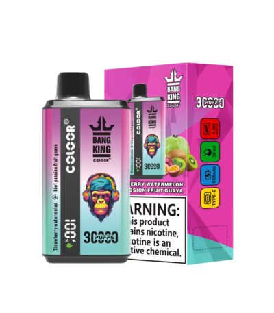 Strawberry Watermelon & Kiwi Passion Fruit Guava Bang King 30000 30k