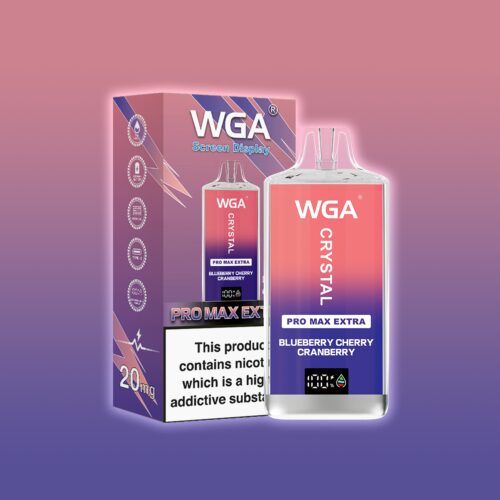 WGA CRYSTAL PRO MAX EXTRA 15000 PUFF Mustikka Kirsikka Karpalo Karpalo