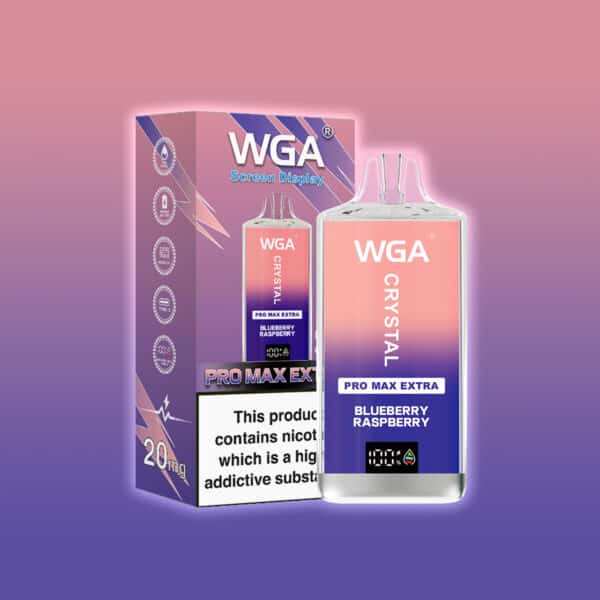 WGA CRYSTAL PRO MAX EXTRA 15000 PUFF Mustikka Vadelma Vadelma