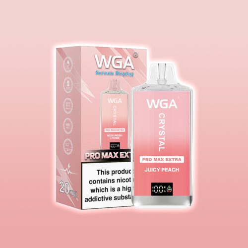 WGA CRYSTAL PRO MAX EXTRA 15000 PUFF Ζουμερό ροδάκινο