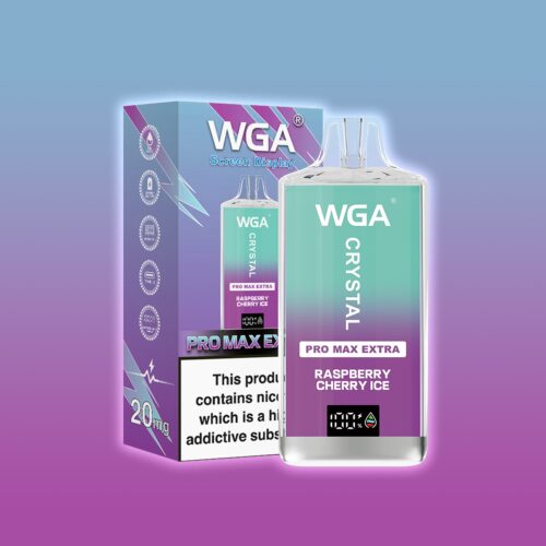 WGA CRYSTAL PRO MAX EXTRA 15000 PUFF Hindbær-kirsebær-is