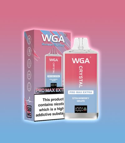 WGA CRYSTAL PRO MAX EXTRA 15000 PUFF STRAWBERRY GRAPE