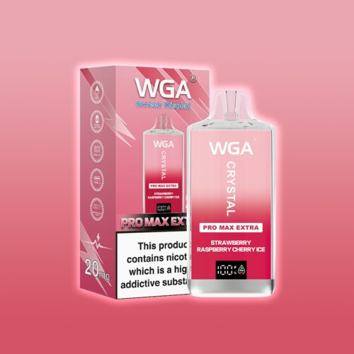 WGA CRYSTAL PRO MAX EXTRA 15000 PUFF mansikka vadelma kirsikka jäätelö