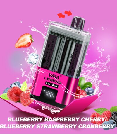 WGA Legend Ultra 30K 30000 puffów BLUEBERRY RASPBERRY CHERRY BLUEBERRY STRAWBERRY CRANBERR