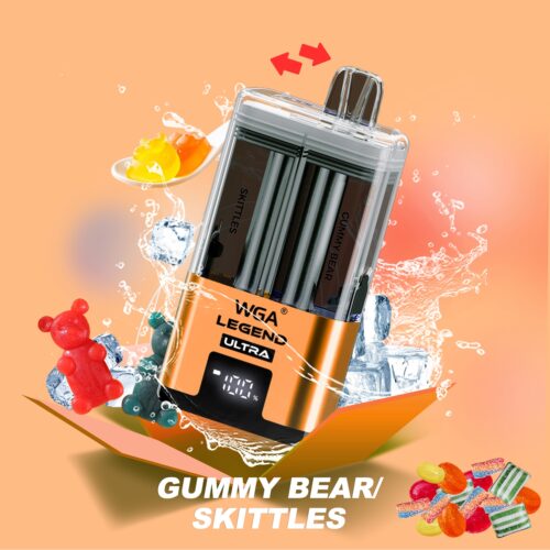 WGA Legend Ultra 30K 30000 puffs GUMMY BEAR SKITTLES