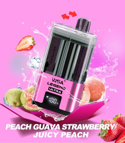 WGA Legend Ultra 30K 30000 bouffées JUICYPEACH PEACH GUAVA STRAWBERRY JUICY PEACH