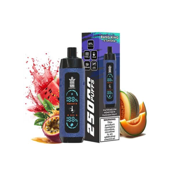 Vandmelon honningdug passionsfrugt bang king E shisha 25000