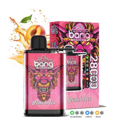 bang 28000 puffs peach ice