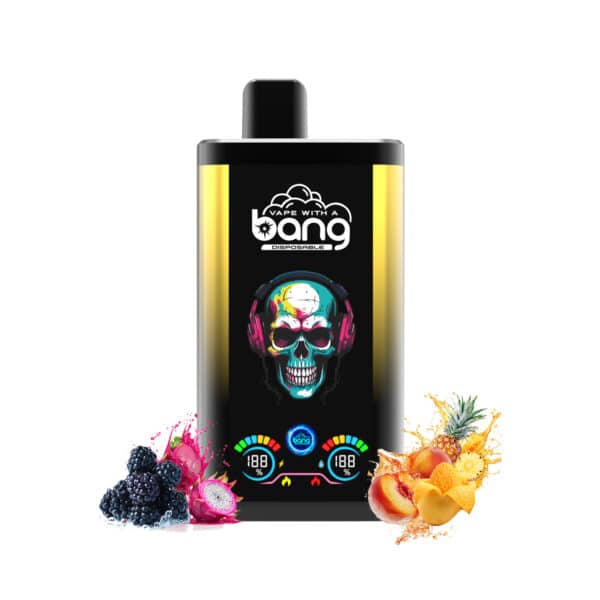 bang 30k pro Schwarz Dargon Ice & Mango Ananas Pfirsich