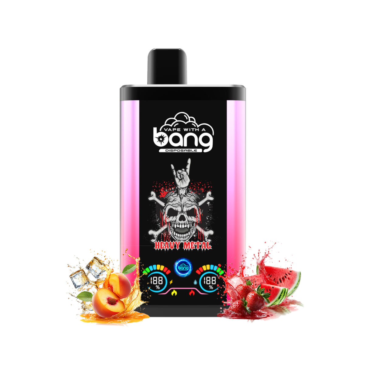 bang 30k pro Peach Ice & Strawberry Watermelon