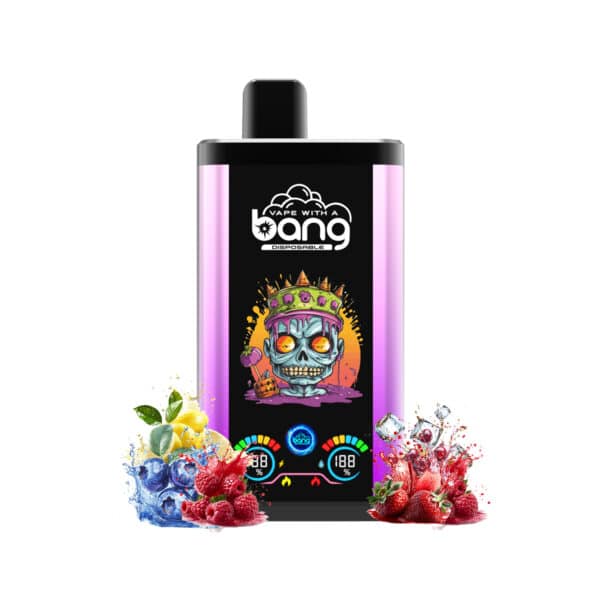 bang 30k pro Lila Regen & Erdbeer-Himbeer-Kirsch-Eis
