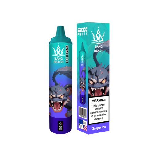 bang παραλία 22000 puff vapes grape ice