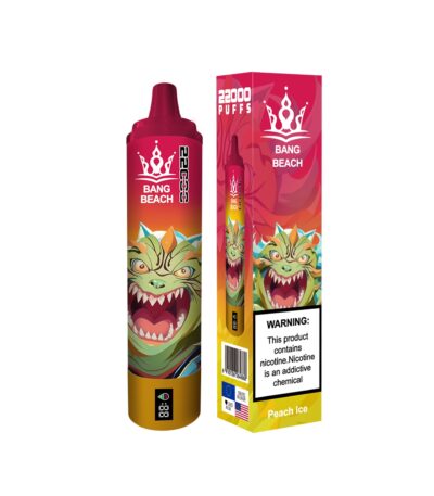 bang beach 22000 puff vapes peach ice