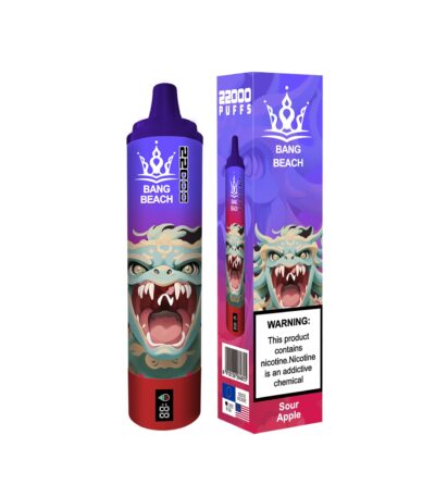 bang beach 22000 puff vapes sour apple