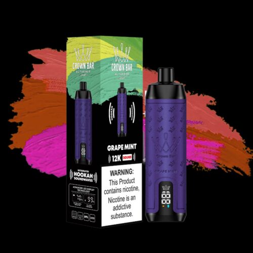 Al-Fakher-Crown-Bar-12000-Puff-Grape-Mint